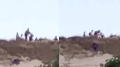 Kapadokya’da korku dolu anlar: Fotoğraf çekerken vadiden düştü!