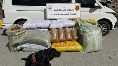 Gümüşhane’de 530 kilo kaçak tütün