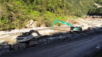 Doğu Karadeniz’de sel sonrası hasar tespiti