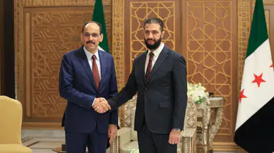 MİT Başkanı Kalın, Suriye Cumhurbaşkanı Ahmed Şara ile görüştü