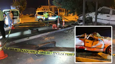 Osmaniye'de direğe çarpan sürücü hayatını kaybetti!