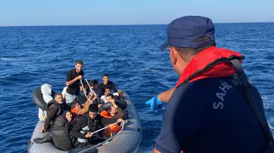 Didim açıklarında 11 düzensiz göçmen kurtarıldı!