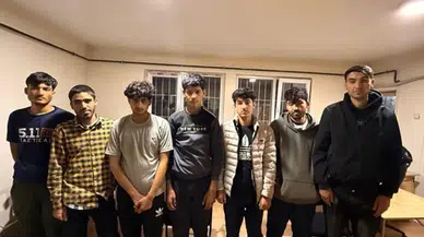 Amasya'da 8 düzensiz göçmen yakalandı!