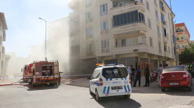 Kilis'te tekstil atölyesinde yangın!