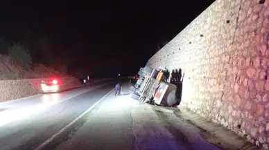 Kütahya'da korkunç kaza: Asit yüklü tanker devrildi!