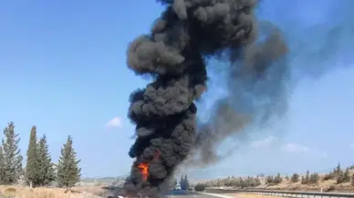 Mersin'de yolcu otobüsü yanarak kül oldu!