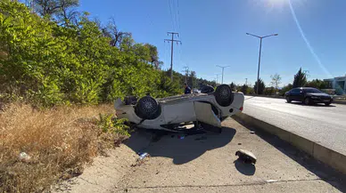 Burdur'da otomobil takla attı: Sürücü yaralandı!
