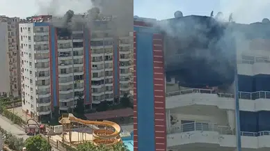 Mersin'de tatil sitesinde yangın paniği!