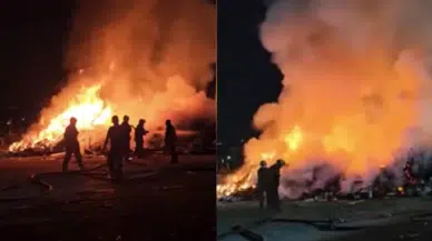 Ankara Sincan'da çöp yangını!