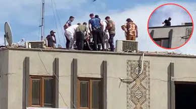 Ümraniye'de intihar girişimi: Çatıdan atlamaya kalktı