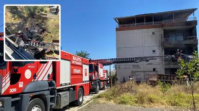 Malatya’da apartmanda yangın paniği!