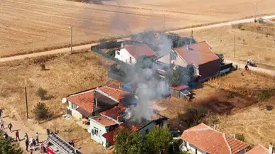 Kırklareli'de korkutan ev yangını!