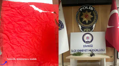 Sivas’ta 5 bin kullanımlık kâğıda emdirilmiş sentetik madde ele geçirildi!