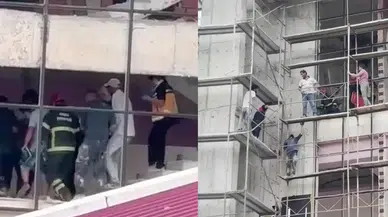 Ordu'da kültür merkezi inşaatında kaza: 1 işçi iskeleden düştü