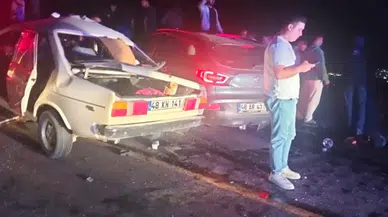 Muğla'nın Menteşe ilçesinde otomobiller çarpıştı: 2'si ağır 4 yaralı