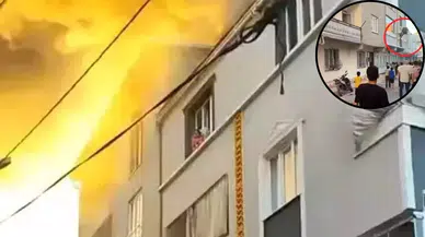 Bursa’da ev yangını: Çaresiz anne, çocuğunu balkondan attı