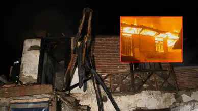 Manisa'da korkutan yangın: Ev, küle döndü!