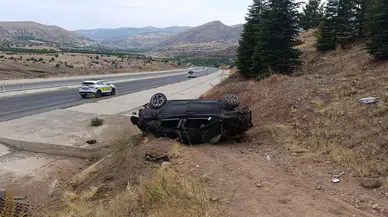 Malatya’da otomobil drenaj kanalına düştü: 1 yaralı