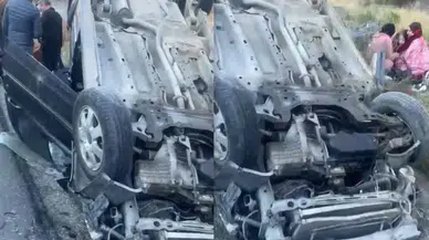 Erzincan-Erzurum sınırında otomobil takla attı: 3 yaralı