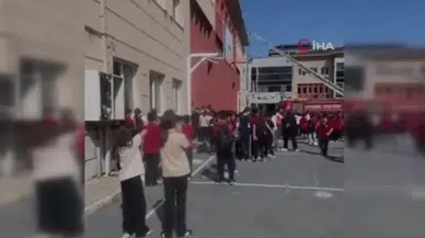 Başakşehir’de okul kantininde yangın!