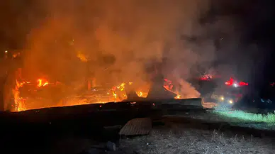 Malatya'da feci yangın: 3 ev küle döndü!