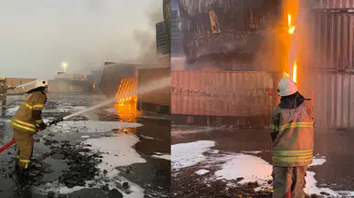 Aliağa'daki Nemport Limanı'nda yangın!