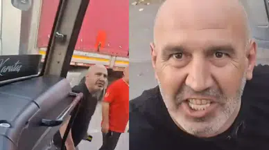 Bursa'da otobüs şoförü ile sürücü arasında yol verme kavgası!