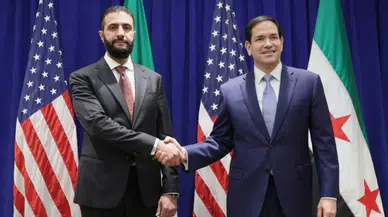 Suriye Devlet Başkanı Ahmed Şara, ABD Dışişleri Bakanı ile görüştü