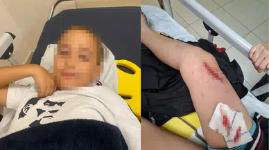 Öğrencilerin üzerine bayrak direği düştü