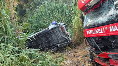 Aydın'da feci kaza! Tanker ile yolcu otobüsü çarpıştı: 3 yaralı
