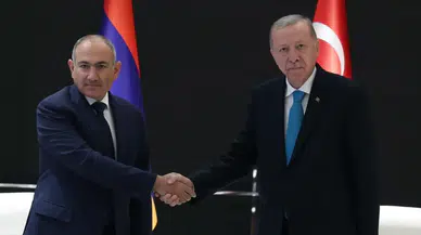 Cumhurbaşkanı Erdoğan, Paşinyan'ı kabul etti!