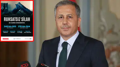 Ruhsatsız silahlara yönelik operasyonlarda bin 867 silah ele geçirildi!