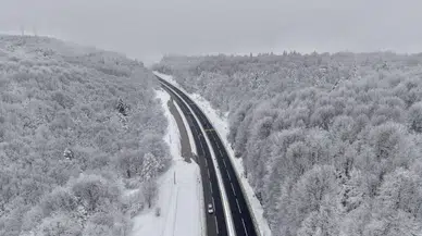 Bolu Dağı kara büründü, eşsiz görüntüler oluştu!