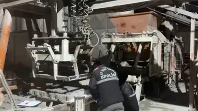 Burdur'da pres makinesine sıkışan işçi yaralandı