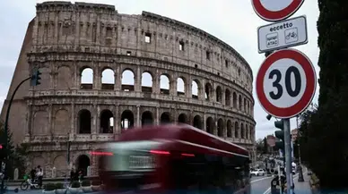 Roma'da azami hız limiti 30 oldu!