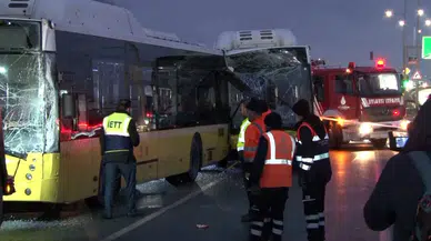 Başakşehir'de 3 İETT otobüsü çarpıştı: Çok sayıda yaralı var!