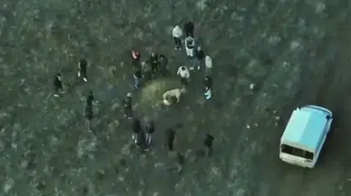 Afyonkarahisar'da jandarmadan dronla baskın: Köpek dövüştüren şahıslar yakalandı