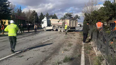 Konya'da ilginç kaza: Refüje çıktı, karşı şeride geçerek durabildi!