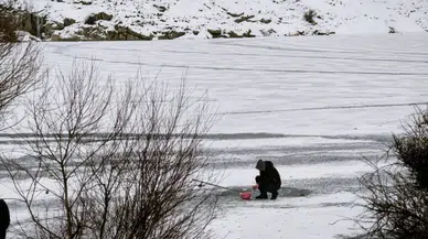 Bulumya Göleti buz pistine döndü