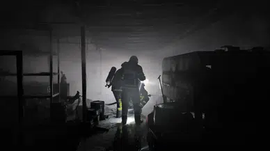 Çorum'da halı yıkama fabrikasında yangın!