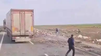 Mardin’de korkutan kaza: İki tır çarpıştı, 2 yaralı!