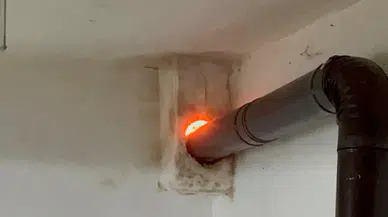 Sinop'ta baca yangını çıktı!