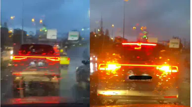 Kartal'da dolu yağışı trafiği olumsuz etkiledi: Uzun araç kuyrukları oluştu