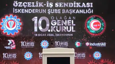 Özçelik-İş İskenderun Kongresi'nde arbede: Muhaliflere kürsü yasaklandı!