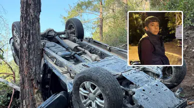 Mersin'de otomobil uçuruma yuvarlandı: 14 yaşındaki çocuk sürücü hayatını kaybetti!