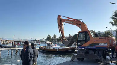 Bodrum'da kaçak iskelelere müdahale