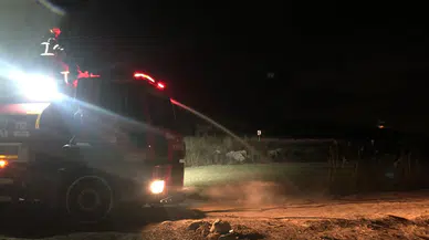 Burdur’da sazlık alanda yangın çıktı