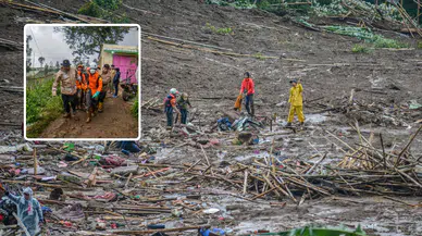 Endonezya'daki heyelanda can kaybı 16'ya yükseldi