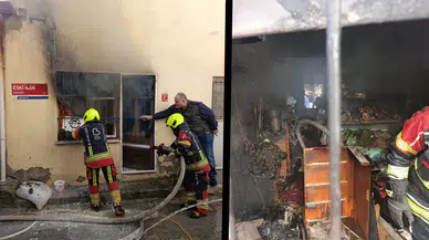 Balıkesir'de yangın: Baharatçı dükkanı alev alev yandı!