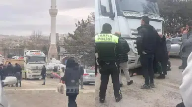 Ankara'da düşen cüzdanını almak isteyen kadın, kamyonun altında can verdi